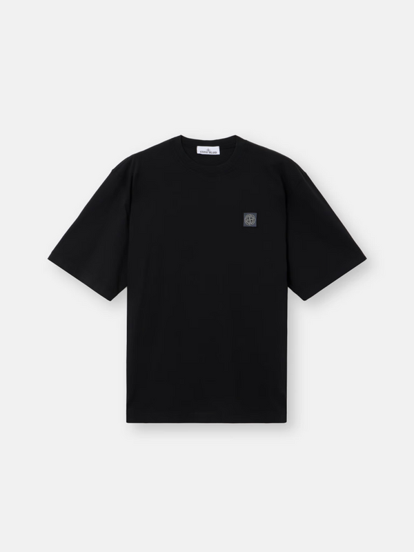 T-shirt Stone Island en Jersey de Coton Bio Peigné