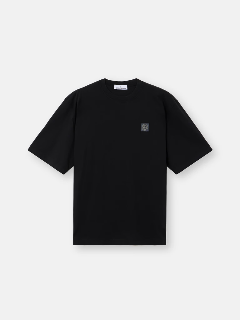 T-shirt Stone Island en Jersey de Coton Bio Peigné