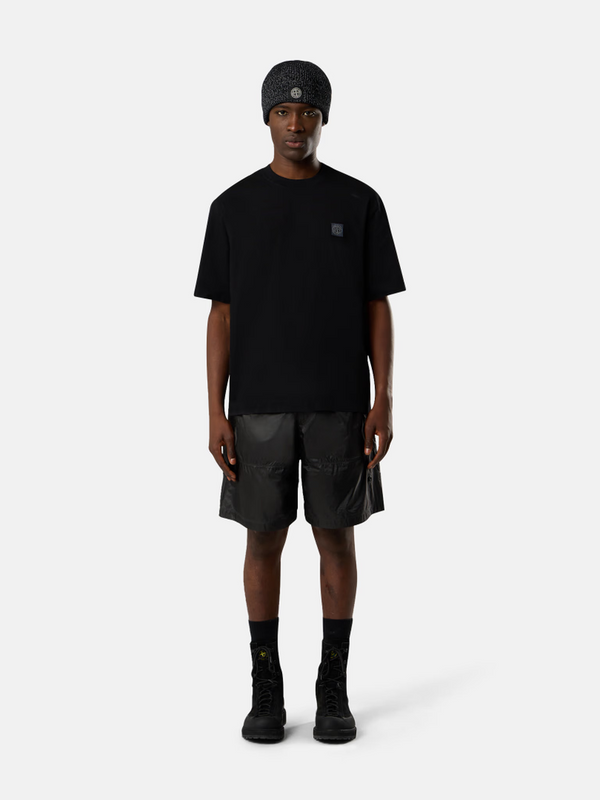 T-shirt Stone Island en Jersey de Coton Bio Peigné
