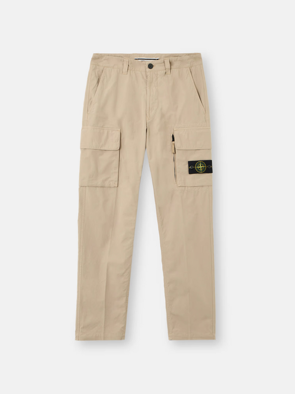Pantalon Cargo Stone Island en Coton Canvas
