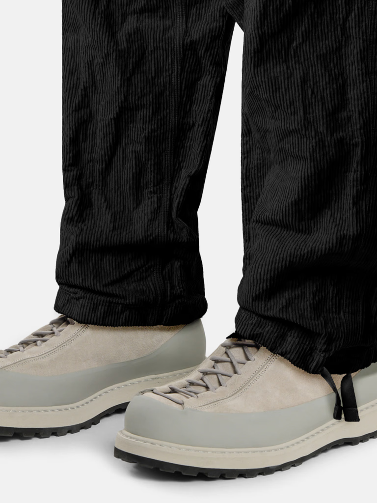 Pantalon Cargo Stone Island en Velours Côtelé Noir