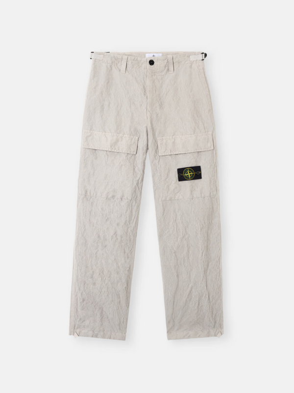 Pantalon Cargo Stone Island en Velours Côtelé