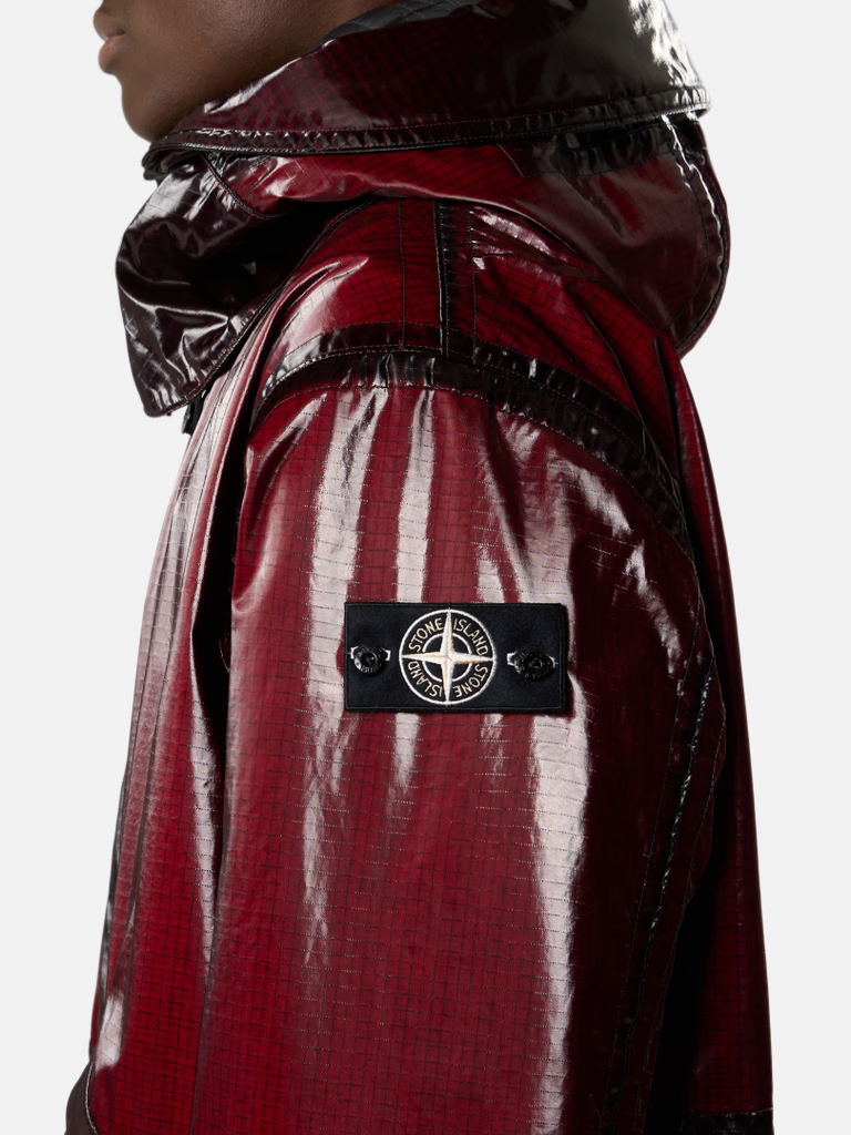 Parka Stone Island en Ripstop Coton – Effet Prismatique